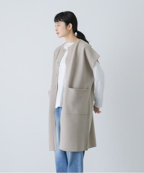 かぐれ / かぐれ ベスト | 圧縮ウールフレンチロングジレ | 詳細12
