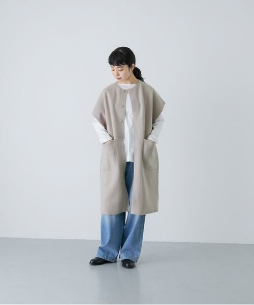 かぐれ / かぐれ ベスト | 圧縮ウールフレンチロングジレ | 詳細14