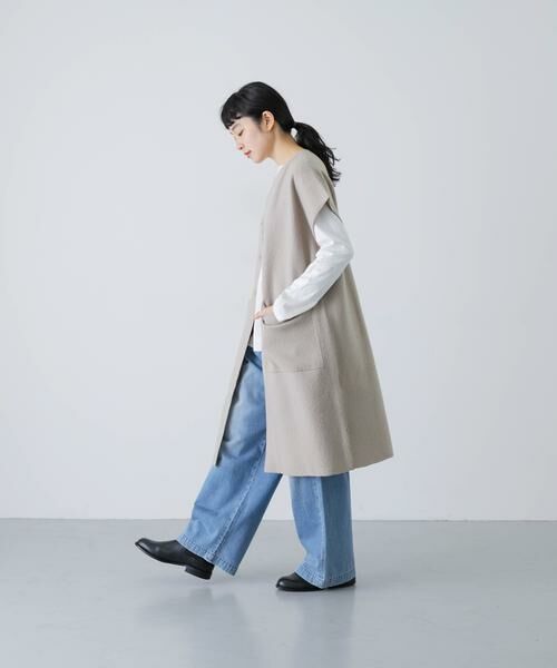 かぐれ / かぐれ ベスト | 圧縮ウールフレンチロングジレ | 詳細15