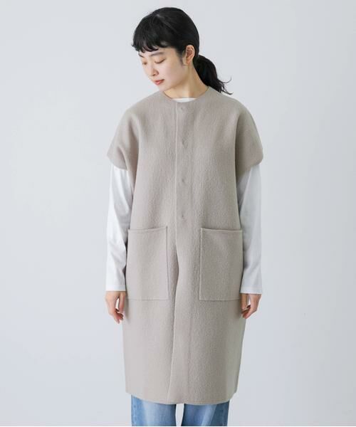 かぐれ / かぐれ ベスト | 圧縮ウールフレンチロングジレ | 詳細16