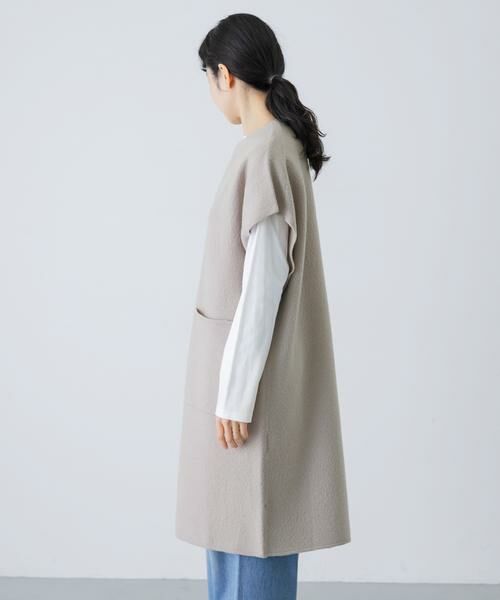 かぐれ / かぐれ ベスト | 圧縮ウールフレンチロングジレ | 詳細17