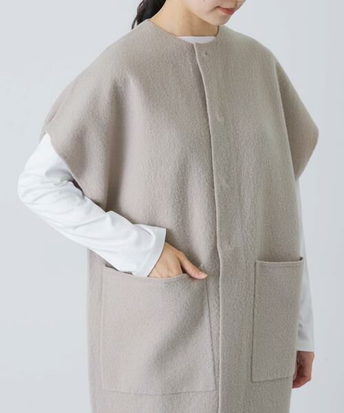 かぐれ / かぐれ ベスト | 圧縮ウールフレンチロングジレ | 詳細19