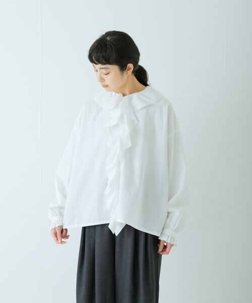 かぐれ / かぐれ シャツ・ブラウス | コットンフリルカラーシャツ | 詳細1