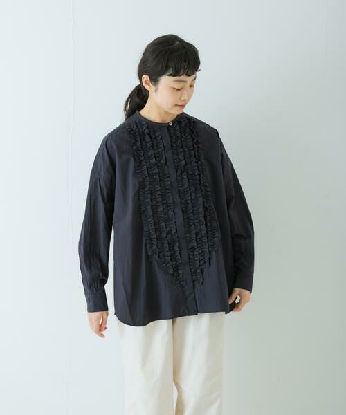 かぐれ / かぐれ シャツ・ブラウス | コットンフリルワイドシャツ | 詳細1