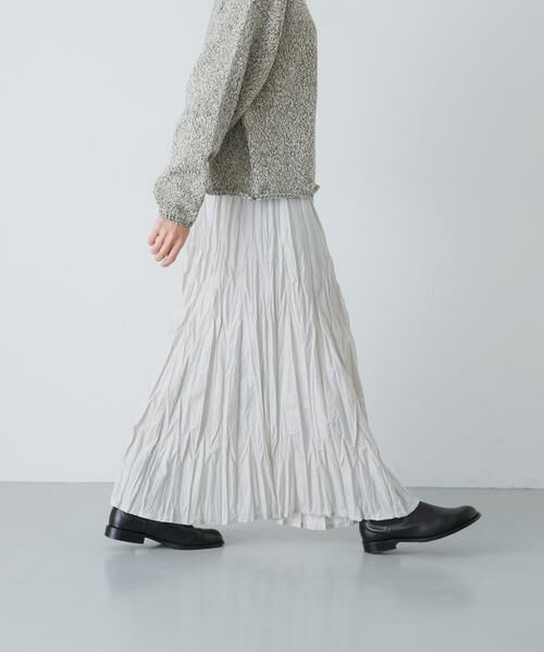 かぐれ / かぐれ スカート | コットンクリンクルスカート（グレー）