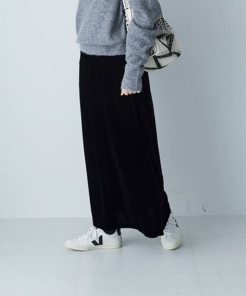 かぐれ / かぐれ スカート | レーヨンシルクベルベットスカート（ブラック）