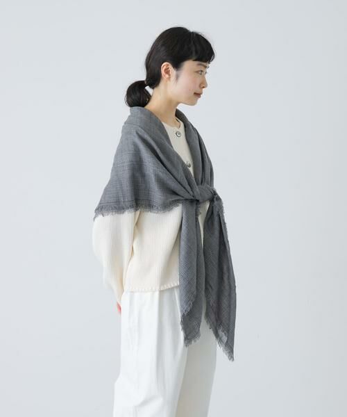 かぐれ / かぐれ マフラー・ショール・スヌード・ストール | チェックスクエアストール | 詳細3
