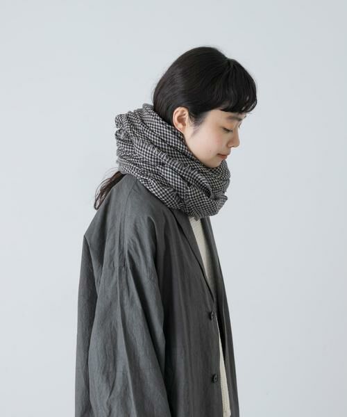 かぐれ / かぐれ マフラー・ショール・スヌード・ストール | チェックスクエアストール | 詳細11