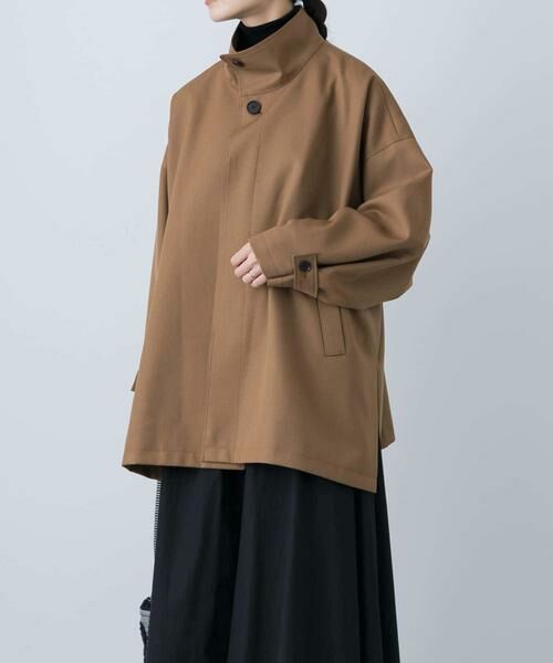 かぐれ / かぐれ その他アウター | ウールスタンドカラーワイドコート | 詳細1