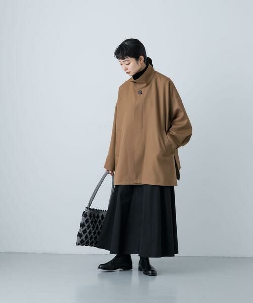 かぐれ / かぐれ その他アウター | ウールスタンドカラーワイドコート | 詳細3