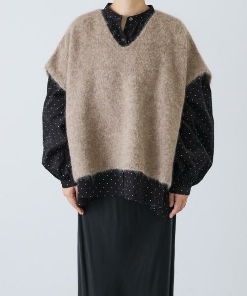 かぐれ / かぐれ ベスト | アルパカワイドニットベスト | 詳細1