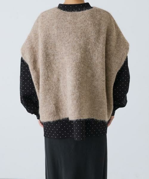 かぐれ / かぐれ ベスト | アルパカワイドニットベスト | 詳細2