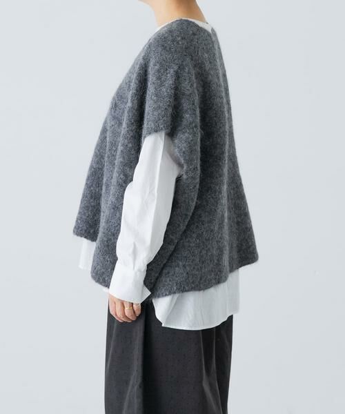 かぐれ / かぐれ ベスト | アルパカワイドニットベスト | 詳細8