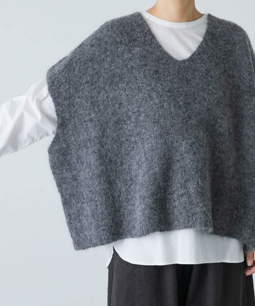 かぐれ / かぐれ ベスト | アルパカワイドニットベスト | 詳細11