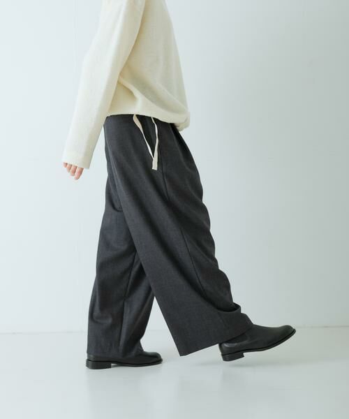 かぐれ / かぐれ その他パンツ | ウールフラノタックワイドパンツ | 詳細1
