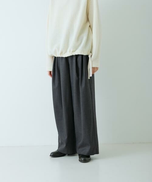 かぐれ / かぐれ その他パンツ | ウールフラノタックワイドパンツ | 詳細3