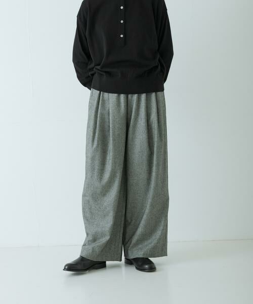 かぐれ / かぐれ その他パンツ | ウールフラノタックワイドパンツ | 詳細15
