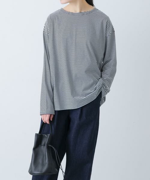 かぐれ / かぐれ Tシャツ | ハイツイストボーダーカットソー（ブラック）