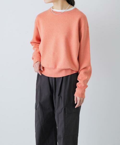 かぐれ / かぐれ ニット・セーター | コットンカシミヤスムースプルオーバー（ピンク）