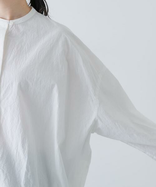 かぐれ / かぐれ シャツ・ブラウス | ノーカラークルーネックオーバーシャツ | 詳細11