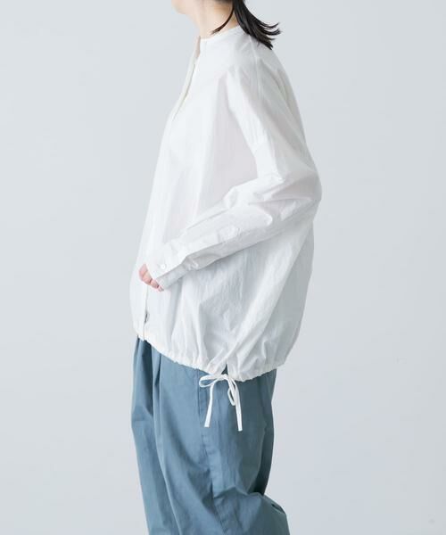 かぐれ / かぐれ シャツ・ブラウス | ノーカラークルーネックオーバーシャツ | 詳細3