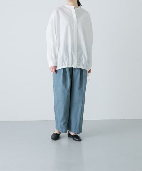 かぐれ / かぐれ シャツ・ブラウス | ノーカラークルーネックオーバーシャツ | 詳細4