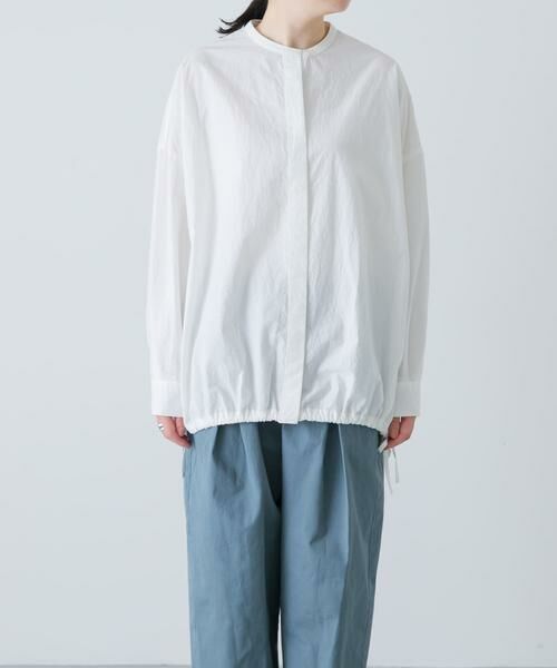 かぐれ / かぐれ シャツ・ブラウス | ノーカラークルーネックオーバーシャツ | 詳細7