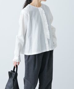 かぐれ / かぐれ シャツ・ブラウス | コットンリネンフリルブラウス
