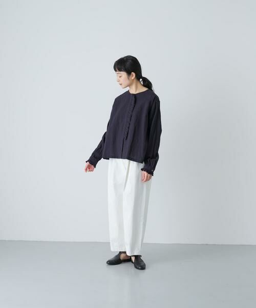 かぐれ / かぐれ シャツ・ブラウス | コットンリネンフリルブラウス | 詳細6