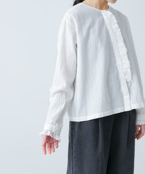 かぐれ / かぐれ シャツ・ブラウス | コットンリネンフリルブラウス | 詳細16