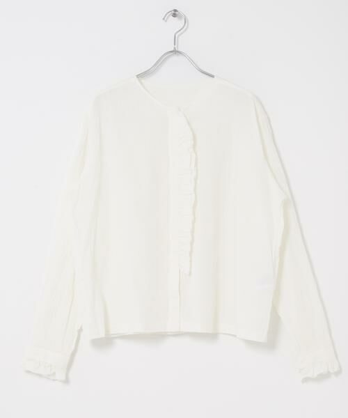 かぐれ / かぐれ シャツ・ブラウス | コットンリネンフリルブラウス | 詳細18