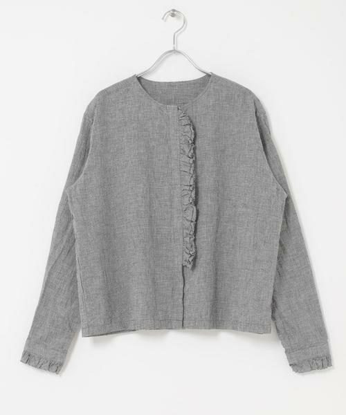 かぐれ / かぐれ シャツ・ブラウス | コットンリネンフリルブラウス | 詳細20