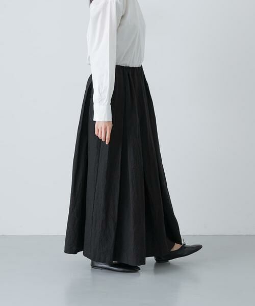 かぐれ / かぐれ スカート | リネンコットンタックスカート | 詳細1