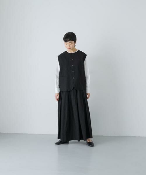 かぐれ / かぐれ スカート | リネンコットンタックスカート | 詳細5