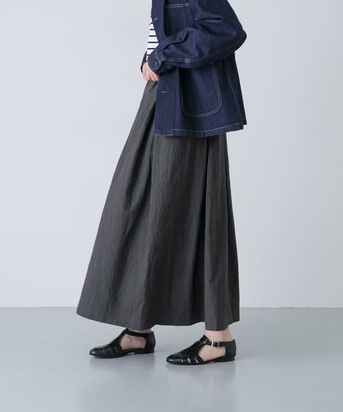 かぐれ / かぐれ スカート | リネンコットンタックスカート | 詳細24