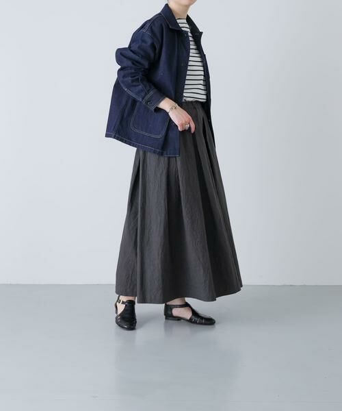 かぐれ / かぐれ スカート | リネンコットンタックスカート | 詳細25