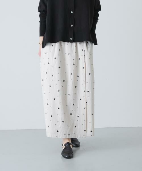 かぐれ / かぐれ スカート | ツバメ刺繍ラップスカート | 詳細2