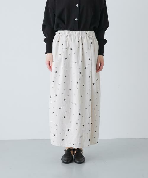 かぐれ / かぐれ スカート | ツバメ刺繍ラップスカート | 詳細7