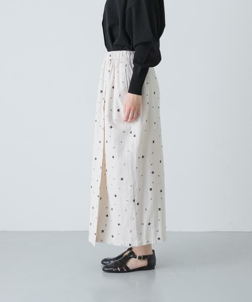 かぐれ / かぐれ スカート | ツバメ刺繍ラップスカート | 詳細8