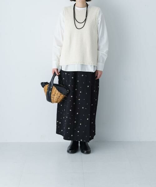 かぐれ / かぐれ スカート | ツバメ刺繍ラップスカート | 詳細18