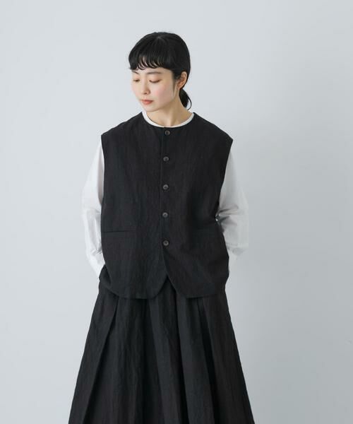 かぐれ / かぐれ ベスト | リネンコットンワイドベスト | 詳細1