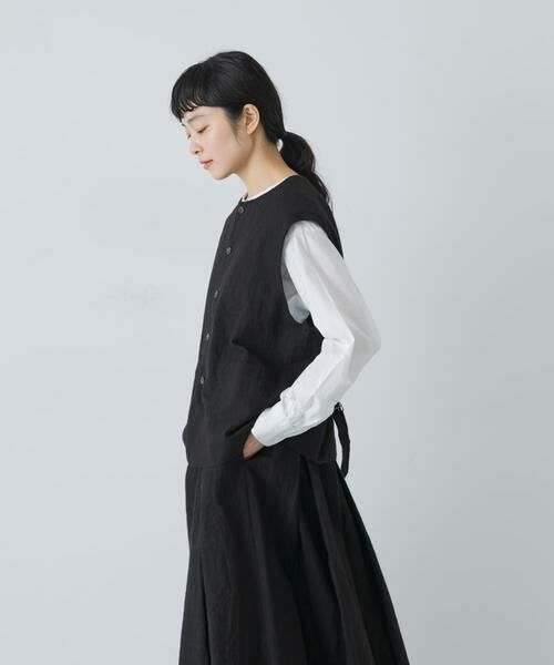 かぐれ / かぐれ ベスト | リネンコットンワイドベスト | 詳細3