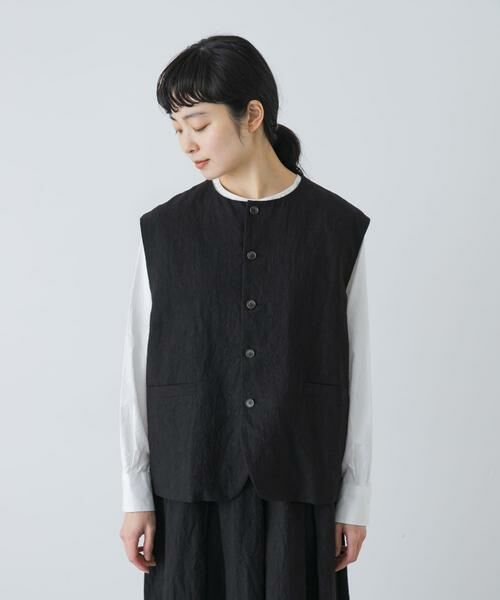 かぐれ / かぐれ ベスト | リネンコットンワイドベスト | 詳細7
