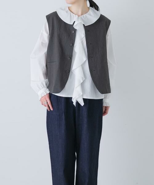 かぐれ / かぐれ ベスト | リネンコットンワイドベスト | 詳細23