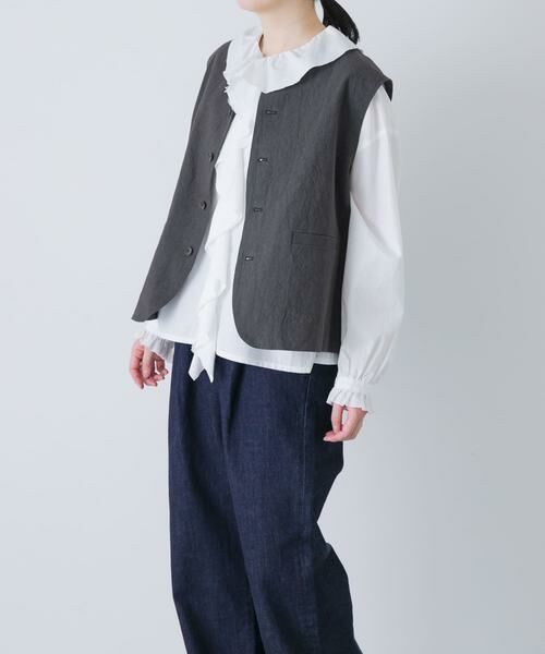 かぐれ / かぐれ ベスト | リネンコットンワイドベスト | 詳細24