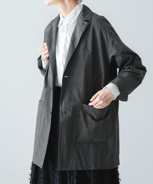 かぐれ / かぐれ その他アウター | 『ユニセックス』コットンテーラードジャケット（チャコールグレー）