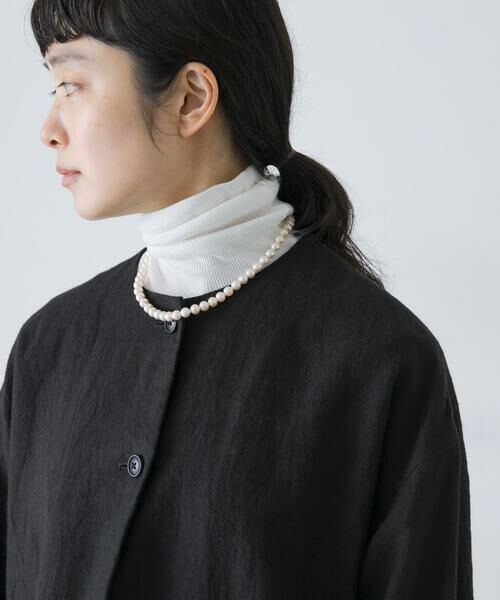 かぐれ / かぐれ ノーカラージャケット | リネンラミーノーカラージャケット | 詳細10