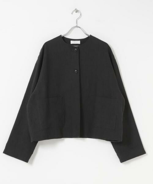 かぐれ / かぐれ ノーカラージャケット | リネンラミーノーカラージャケット | 詳細13