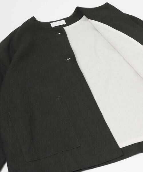 かぐれ / かぐれ ノーカラージャケット | リネンラミーノーカラージャケット | 詳細16