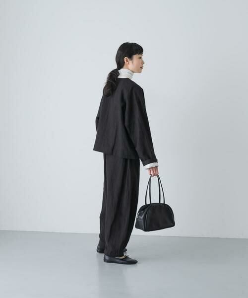 かぐれ / かぐれ ノーカラージャケット | リネンラミーノーカラージャケット | 詳細6